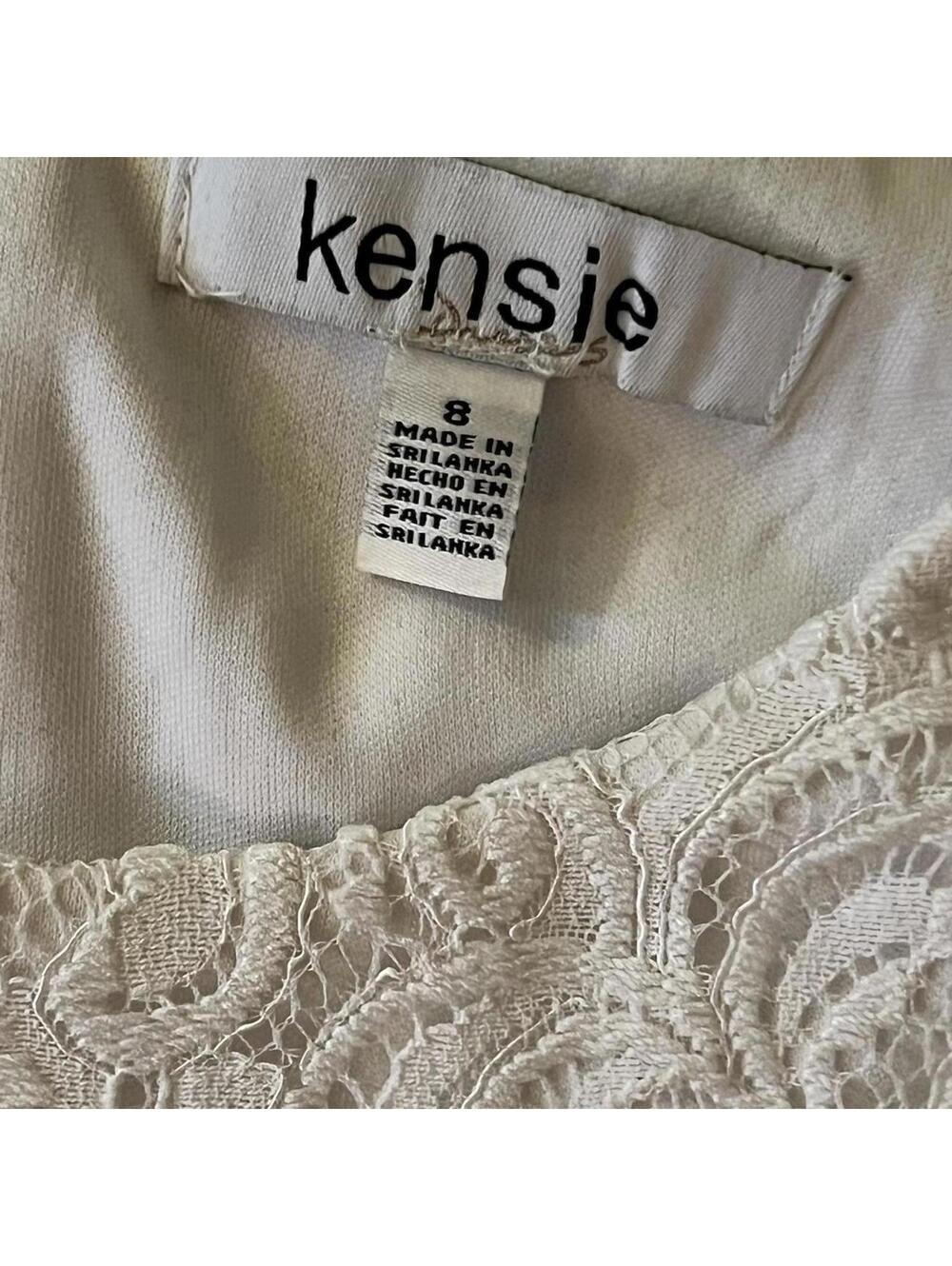 Kensie white lace dress fairy coquette cottagecore mini dress Size 8 🤍 - Picture 6 of 7